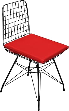 Mer-Tim Garden Balcony Living Room Red Square Bottom Chair Cushion 2-pack