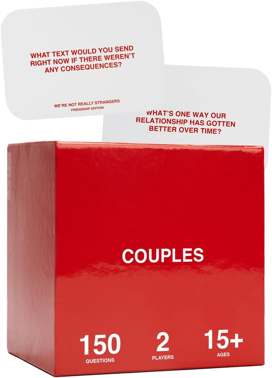Couples Edition by We’re Not Really Strangers - A Conversational Adult Card Game for Couples to Strengthen Their Relationship, 150 Questions and Wildcards for Date Night with Your Partner by Glowtix