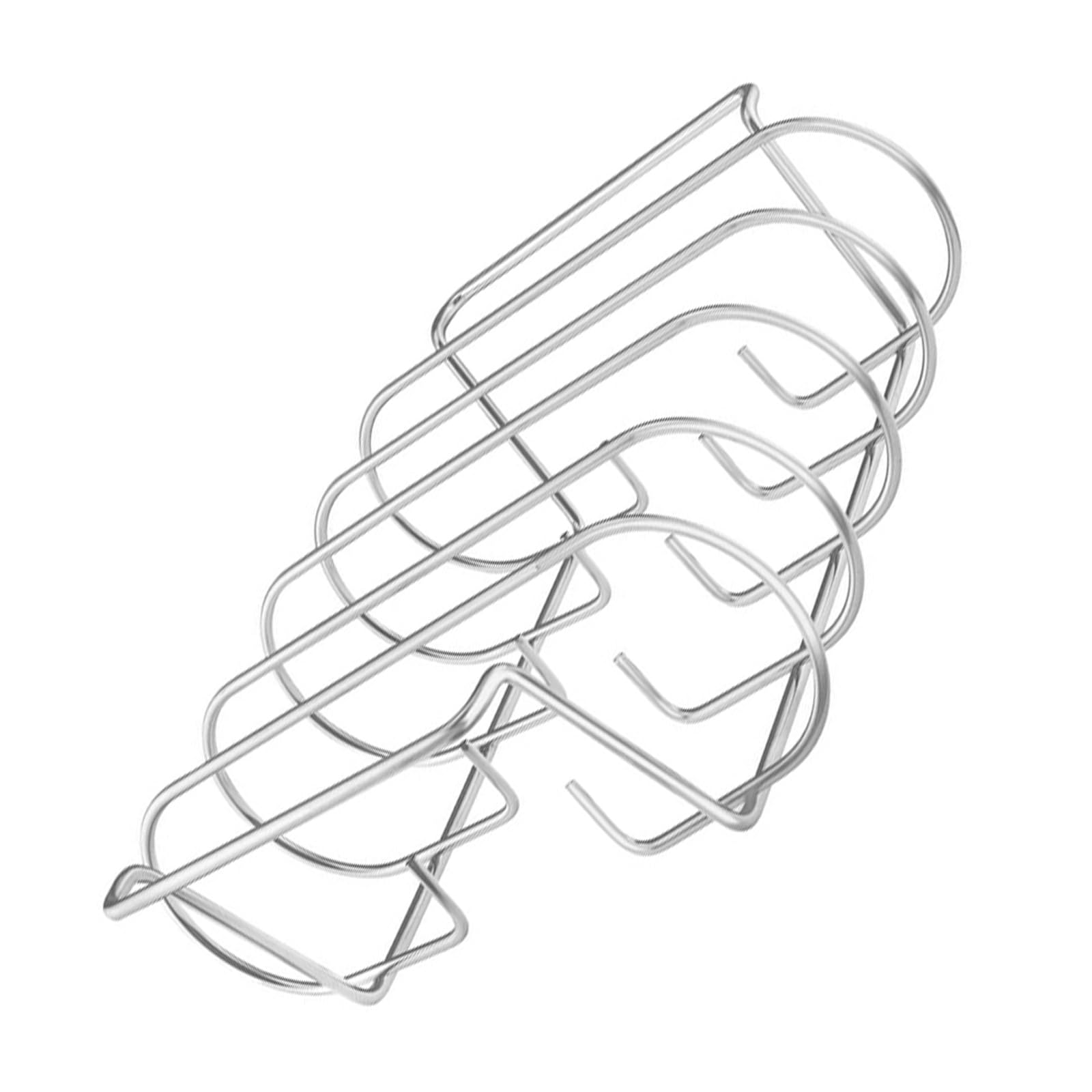 Oxxggkao Food Grade Stainless Steel Barbecue Grilling Nonstick Rib Rack Roasting Stand for Steaks Burgers and Vegetables Stainless Steel Barbecue