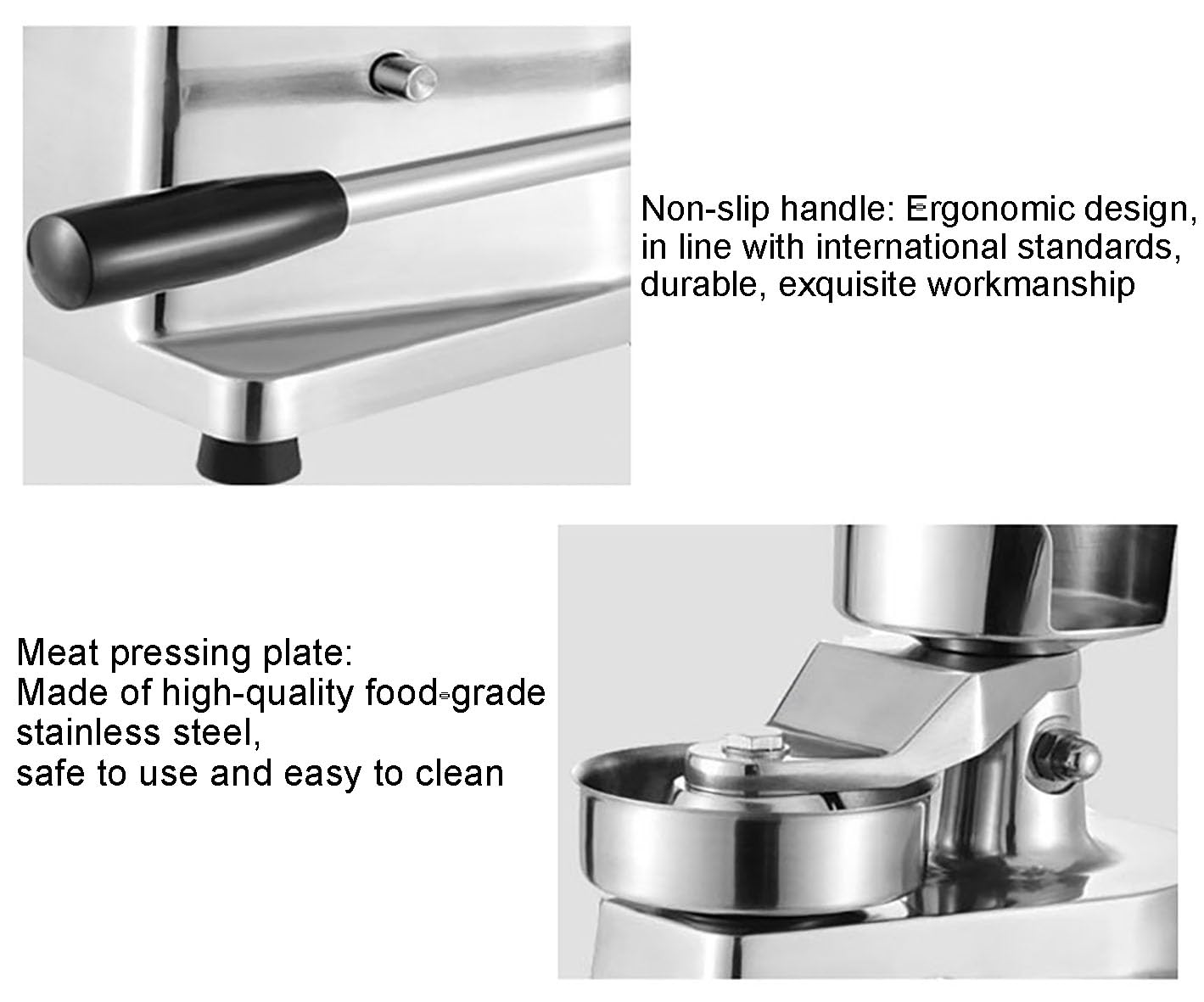 Kommerzielle Hamburger Patty Maker Hamburger Patty Press Molding Maker Edelstahl Heavy Duty Rindfleisch Patty Maschine (Patty Durchmesser 10 cm)