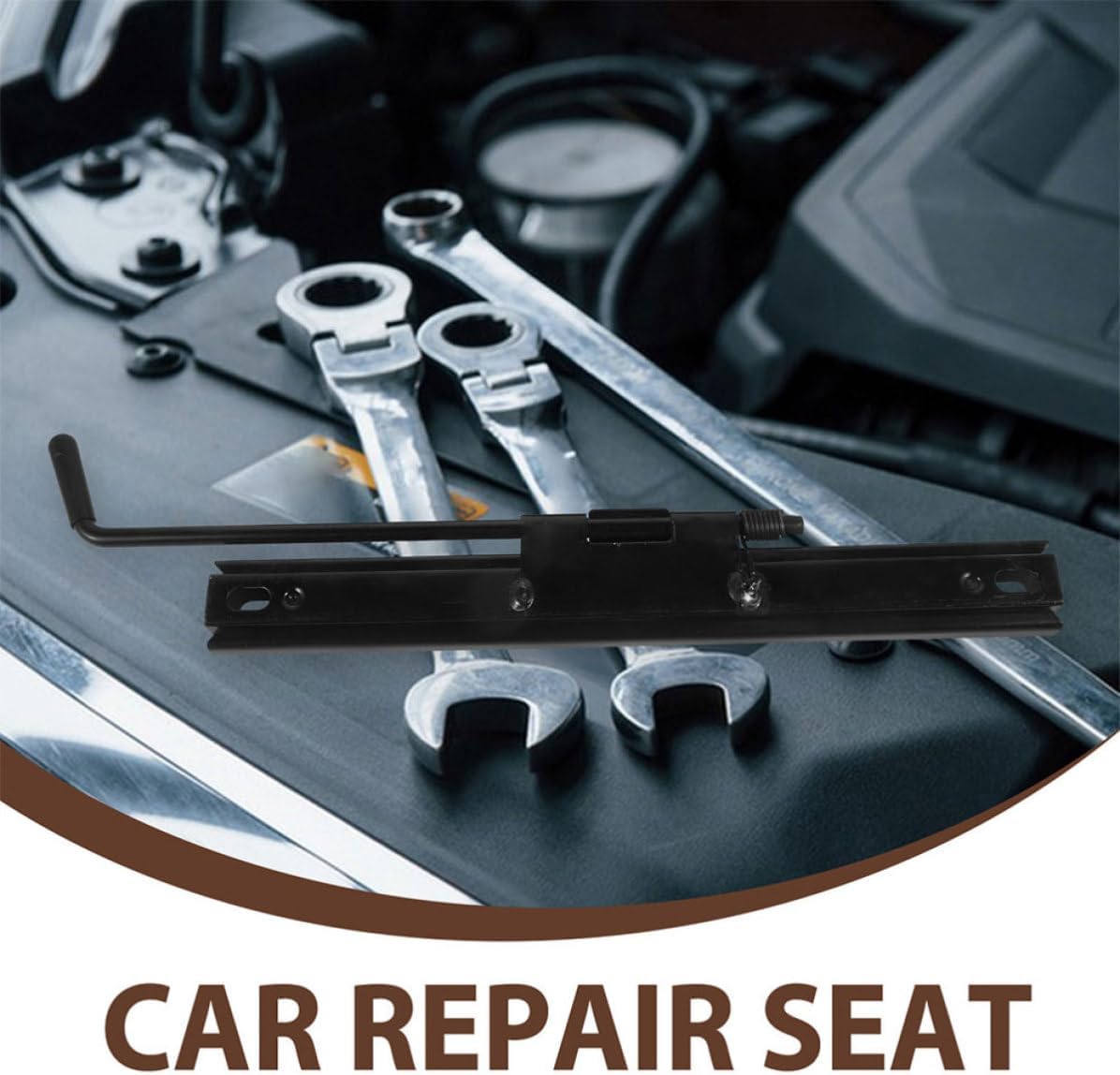 Universal Seat Mounting Brackets and Adjustable Seat Slide Rails Kit 2 Pairs for Car and Off-Road Vehicle Replacement