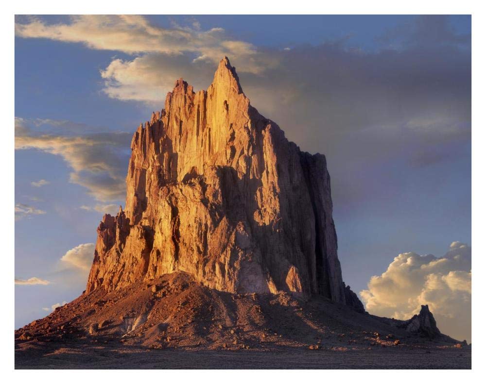 Artworks Italia Shiprock, el núcleo de basalto de un volcán extinto, Arte de Papel Mexicano, 86 x 66 cm