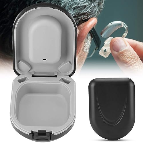 Miniatura 7 de Estuche para audífonos detrás de la oreja, resistente al agua, resistente a las caídas, caja protectora portátil, contenedor para audífonos para