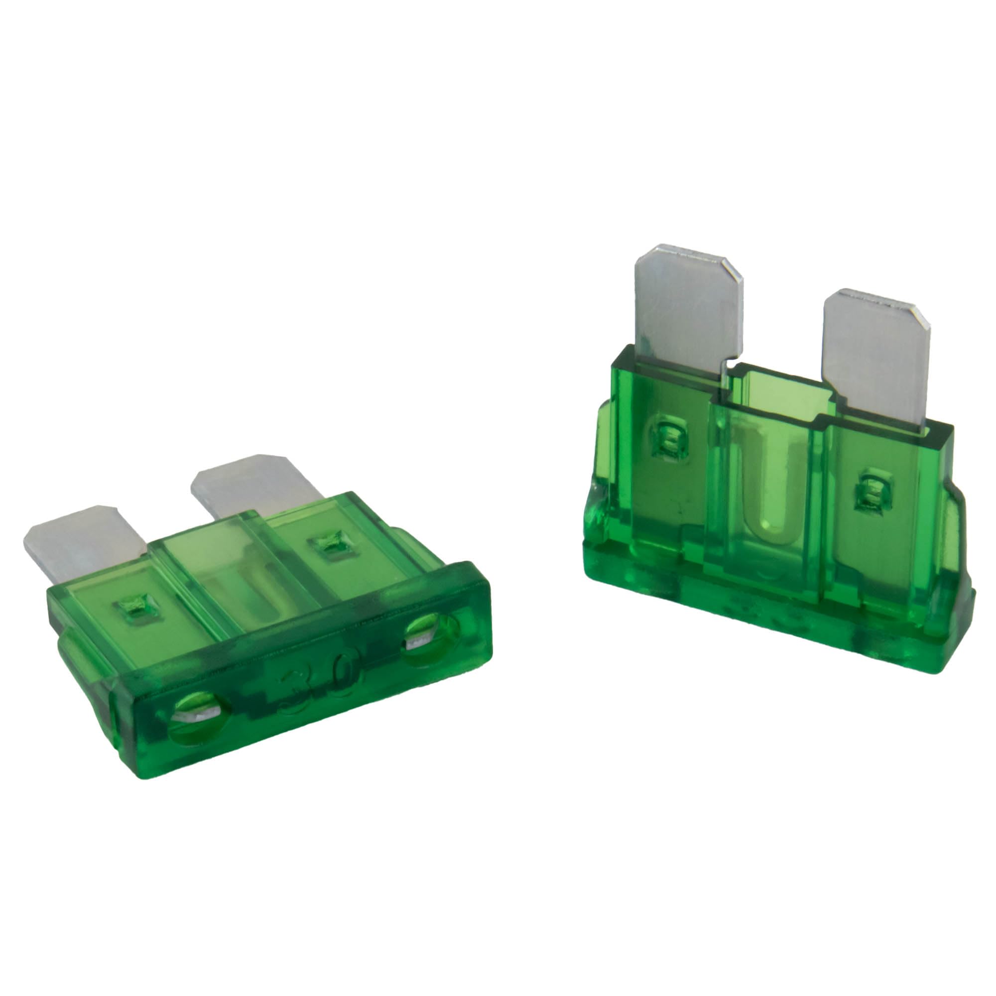 Fusibles à Lame 30A ATO - Lot De 10 - Pour Voiture, Camion, Circuit 12V