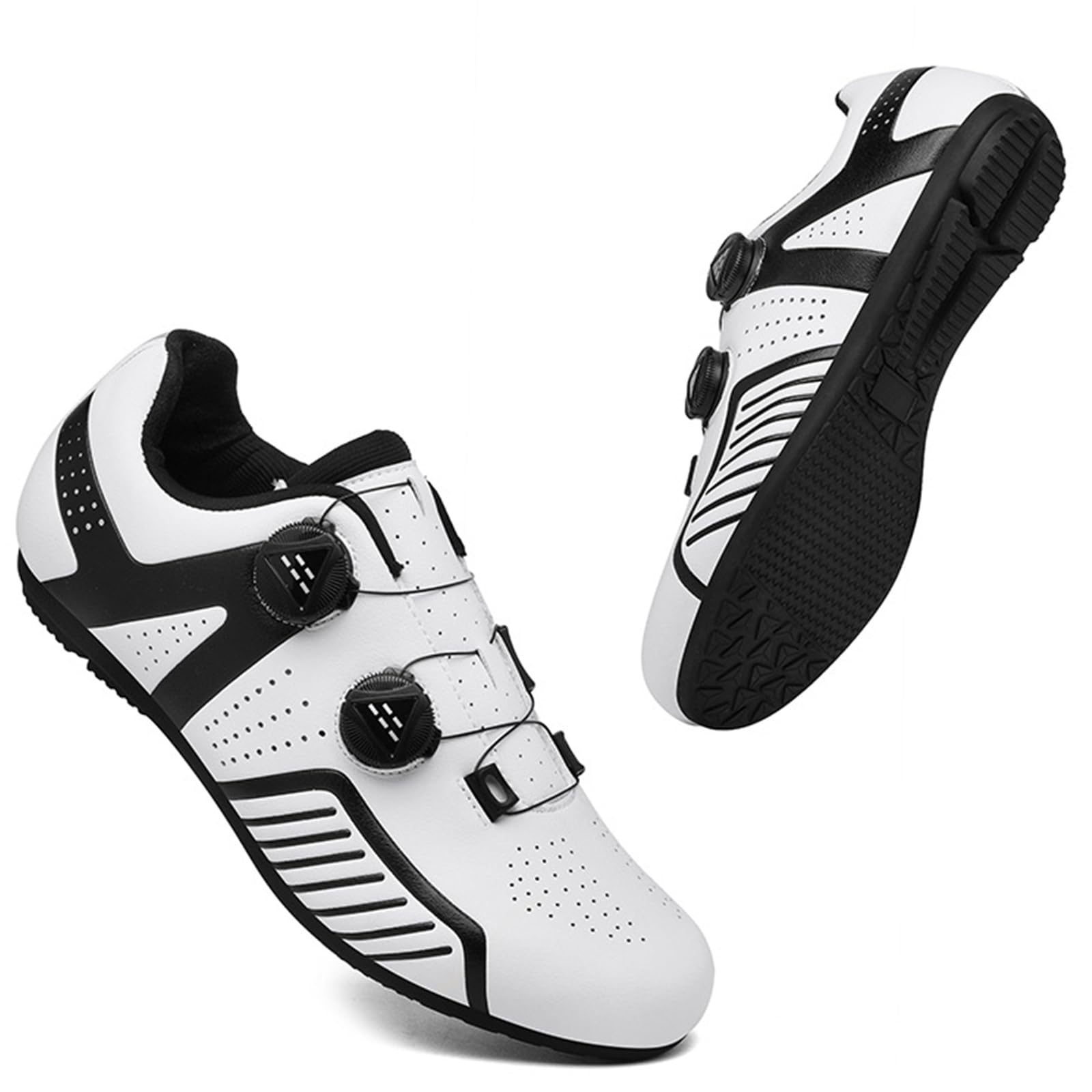 Fahrradschuhe Herren Mit Gummisohle Atmungsaktive Rennrad Und MTB Schuhe rutschfeste No-Lock Sportschuhe Mountainbike Schuhe