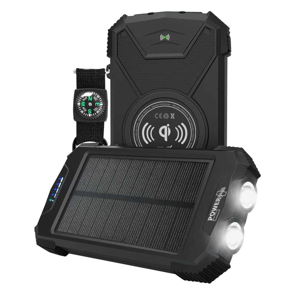 Power Plus Eqwergy - Beluga: Chargeur Solaire Outdoor Batterie 10 000 MAH