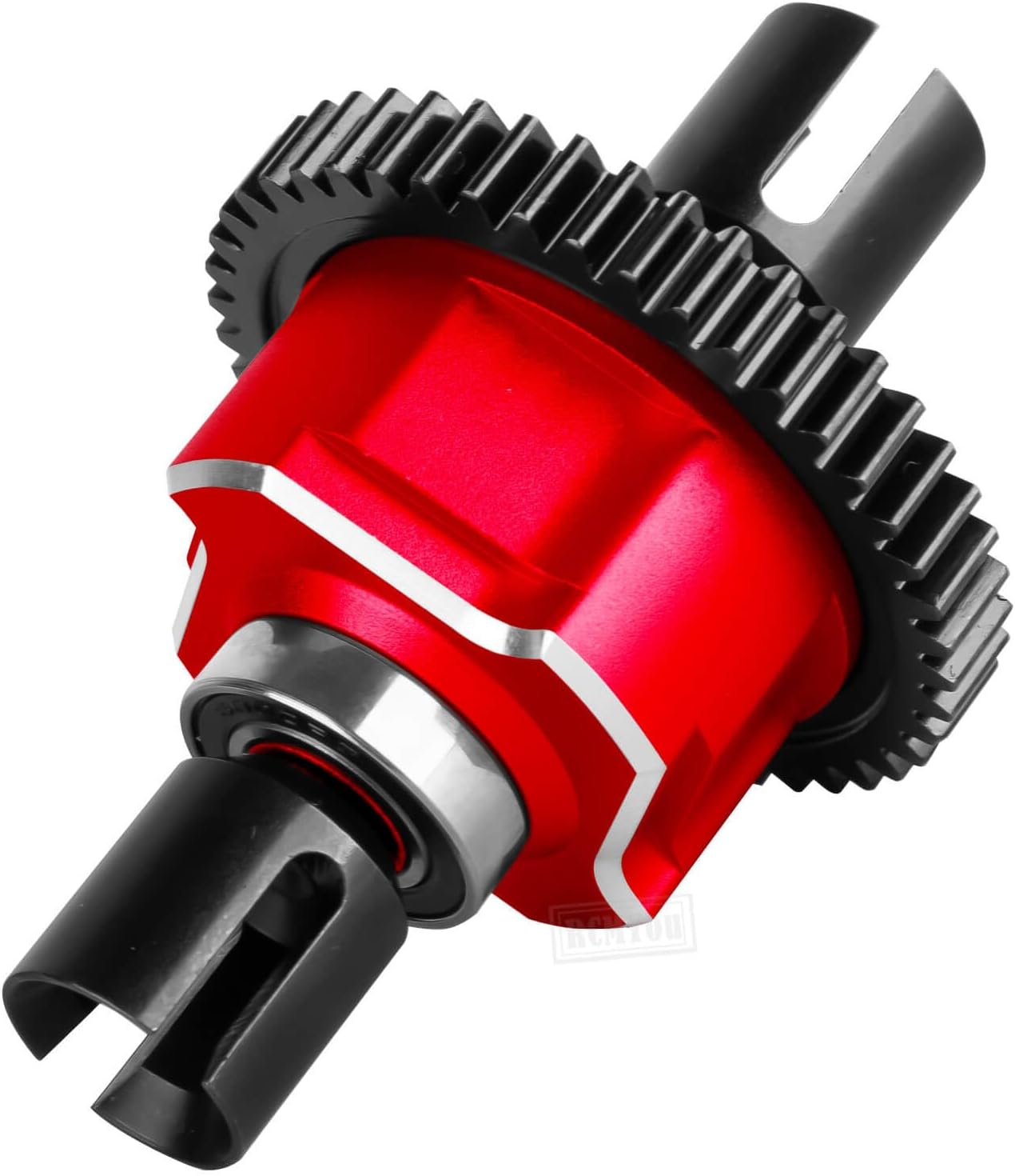 RC 52T #45 Steel Spur Gear Differential Upgrades Part for 1/8 Sledge 4WD (#95096-4) Monster Truck,Aluminium Slipper Clutch Gear Assembly Diff Gear,Red(#9585)