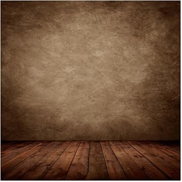 Vintage Abstract Brown Portrait Backdrop Brown Backdrops for Photoshoot 8x8FT 10702