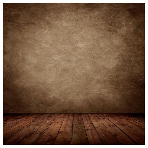WOLADA Vintage Abstract Brown Portrait Backdrop Brown Backdrops for Photoshoot 8x8FT 10702