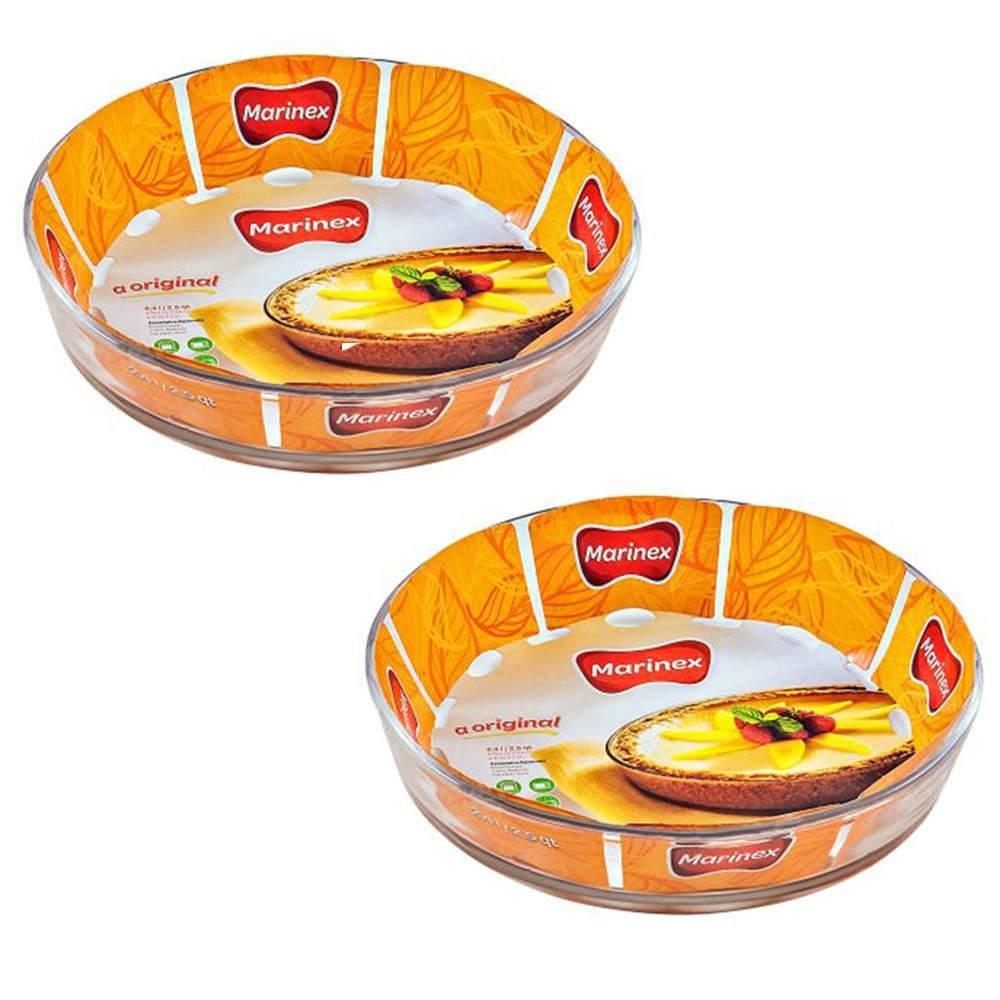 Bakeware Round Glass Roaster, 2.5-Quart