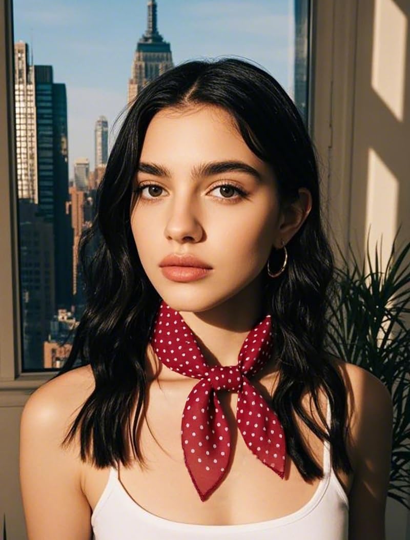 Cotton Like Bandana in Bulk, Head Scarf, Headband, Head wrap, Hair Neck Scarf for Women 22 x 22 inch - Image 3