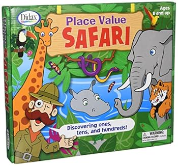 Toy Place Value Safari: Discovering Ones, Tens, and Hundreds! [With 2 Six-Sided Dice and 4 Safari Boards, 15 Jungle Cards, 4 Counters and Jungle Playing B Book