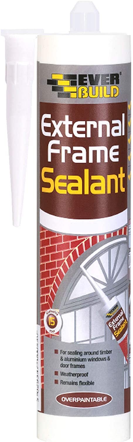 Everbuild 3 X EXTBR 310ml External Frame Acrylic Sealant - Brown