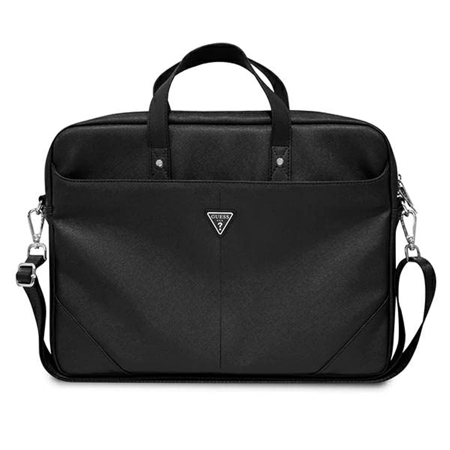 GUESS Logo Triangle Saffiano Hot Stamp, Sac Mixte