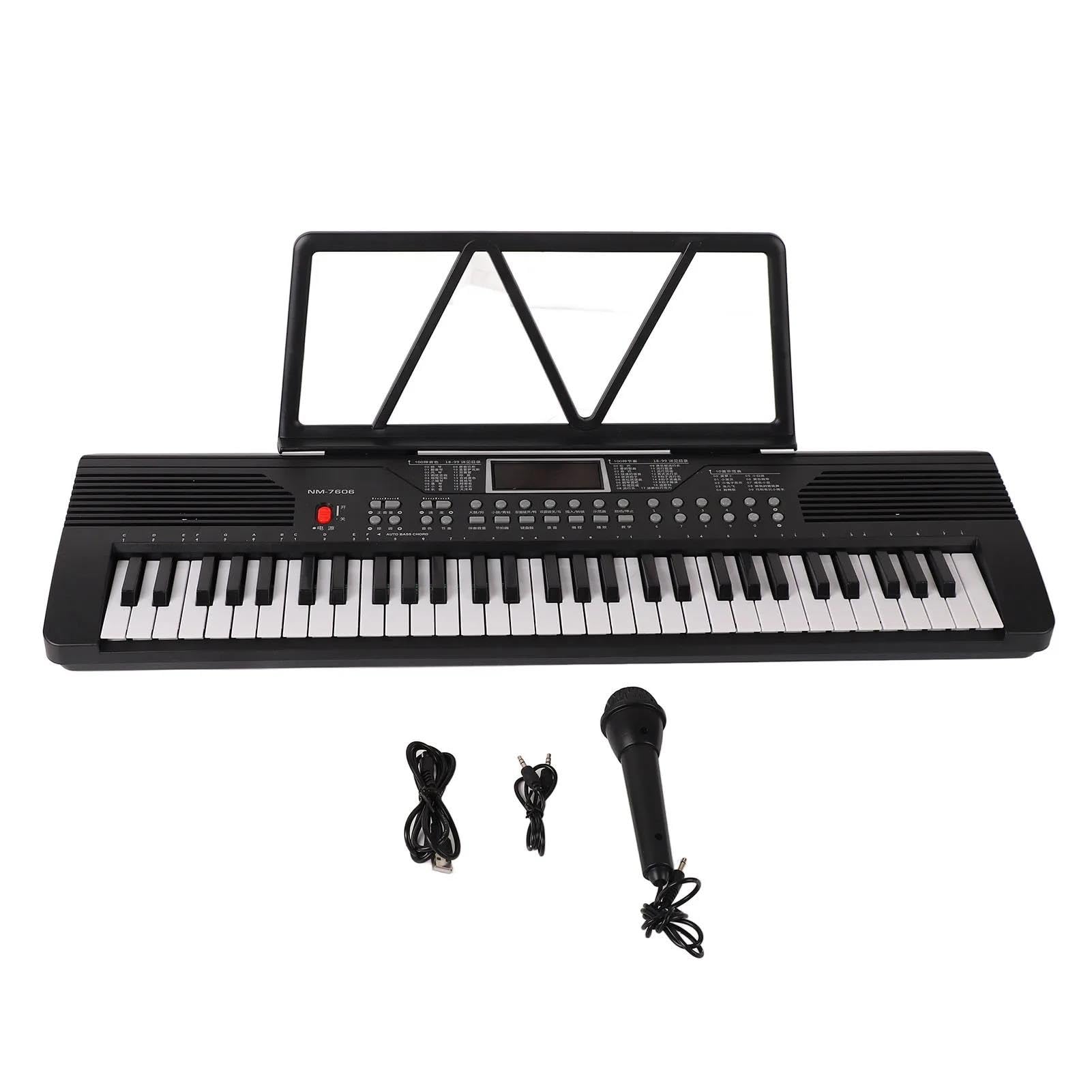 Pianino Elektroniczne Pianino Elektryczne Z 61 Klawiszami Redukcja Szumów Czysty Dźwięk Profesjonalny Instrument
