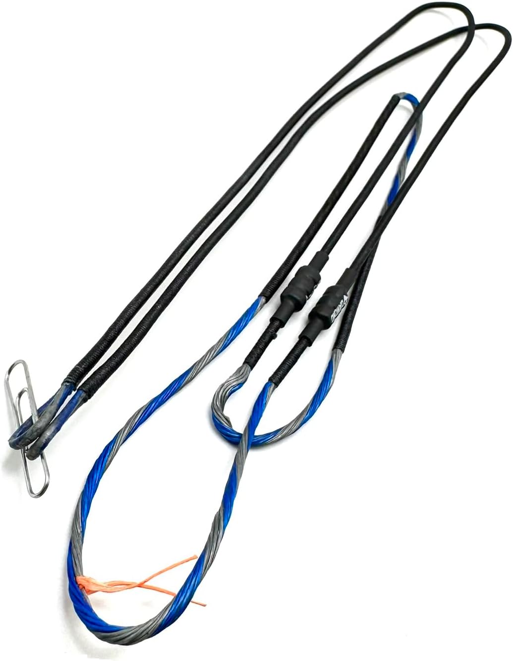 Diamond IE Pro Replacement Bowstrings & Cables – Inifnite Edge Pro OEM Archery Bow Strings for Bowtech/Diamond Compound Bows – 452X Material with Speed Nocks – Blue & Silver