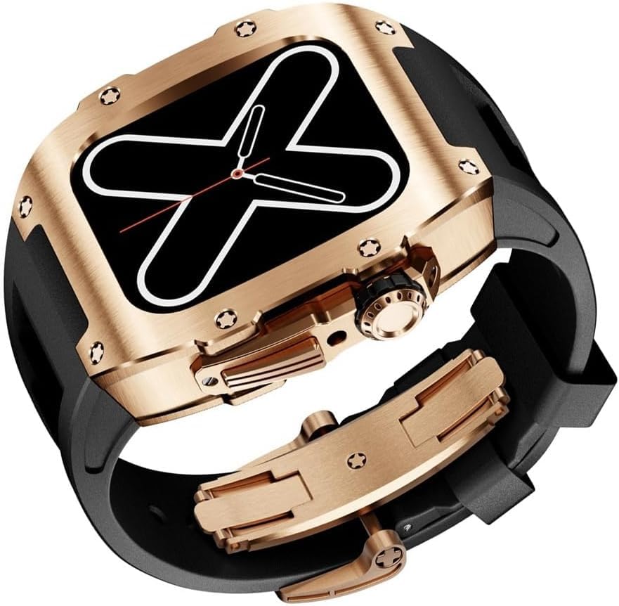 Bracelet silicone Apple Watch pour le sport avec son boîtier en titane
