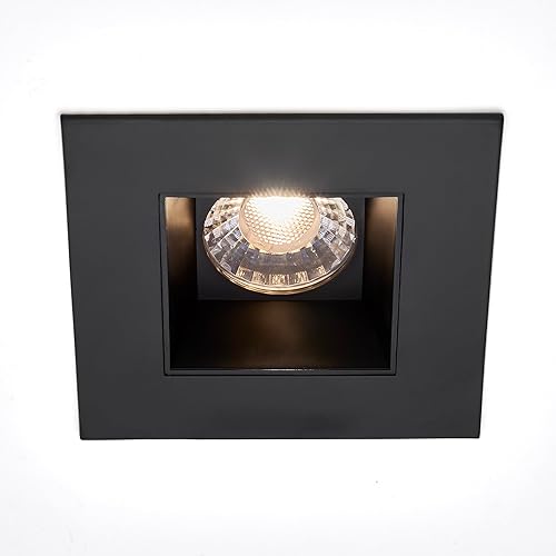 Miniatura 5 de Maxxima Luz de techo empotrable ultra delgada de 4 pulgadas con LED antirreflejos, sin lata, clasificación IC, 5 temperaturas de color