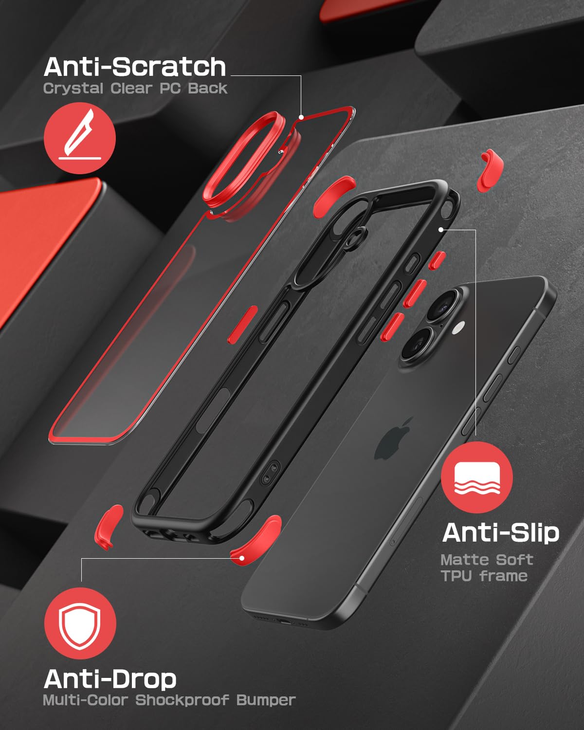 obNano Cover Copatibile con iPhone 13 ini, Silicone in TPU, Sottile