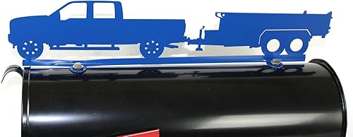 Vista 182 de Hobby, Recreation and Career Style Metal Powder Coated Mailbox Topper (Excavator, Matte Black) Negro mate,Dark Yellow,Blue,Copper,Gris-oscuro,Gloss