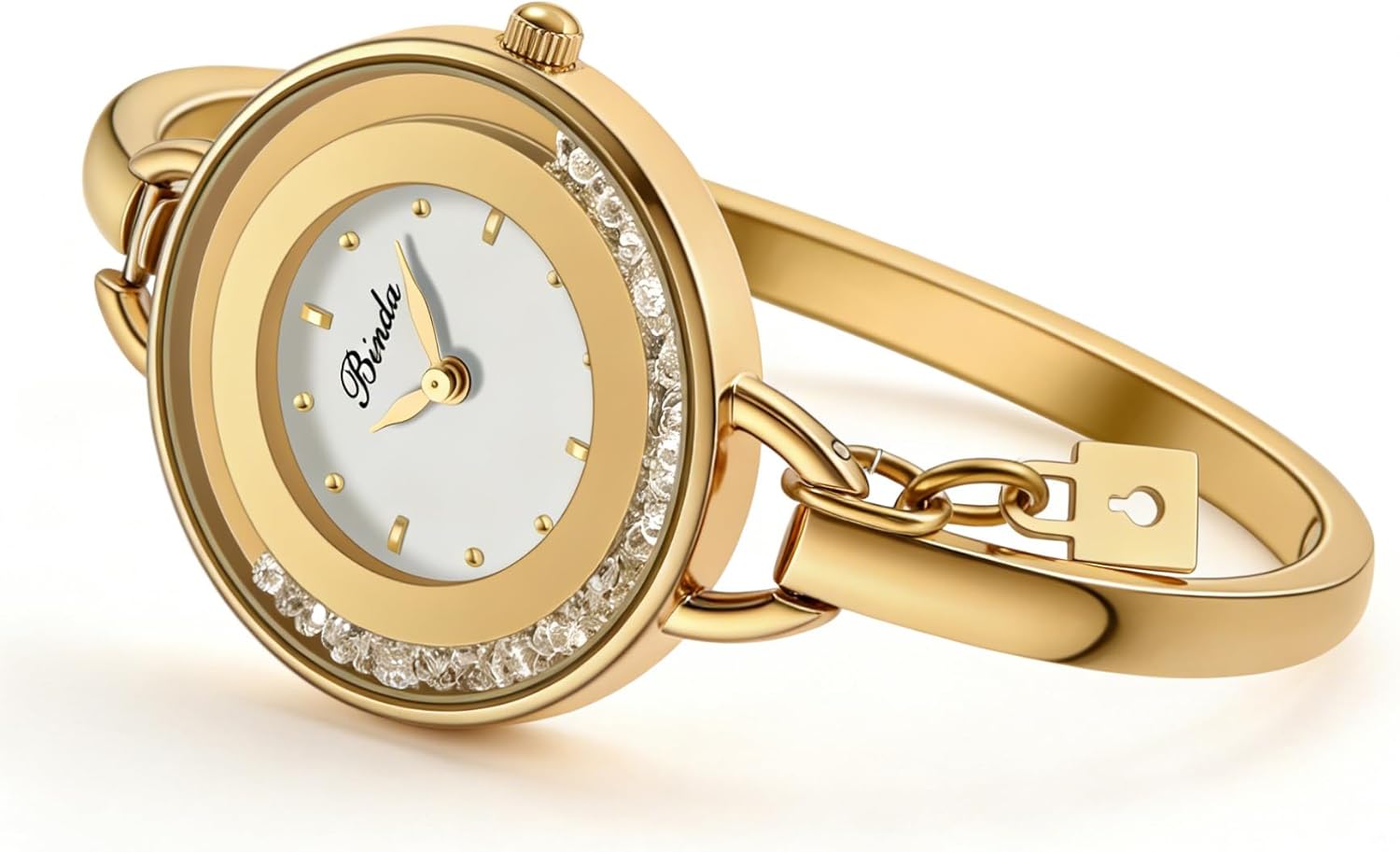 Binda Women's Quartz Watch – Stainless Steel Bracelet, Round Elegant Dial, Suitable for Daily and Formal Wear, Gift Box Included