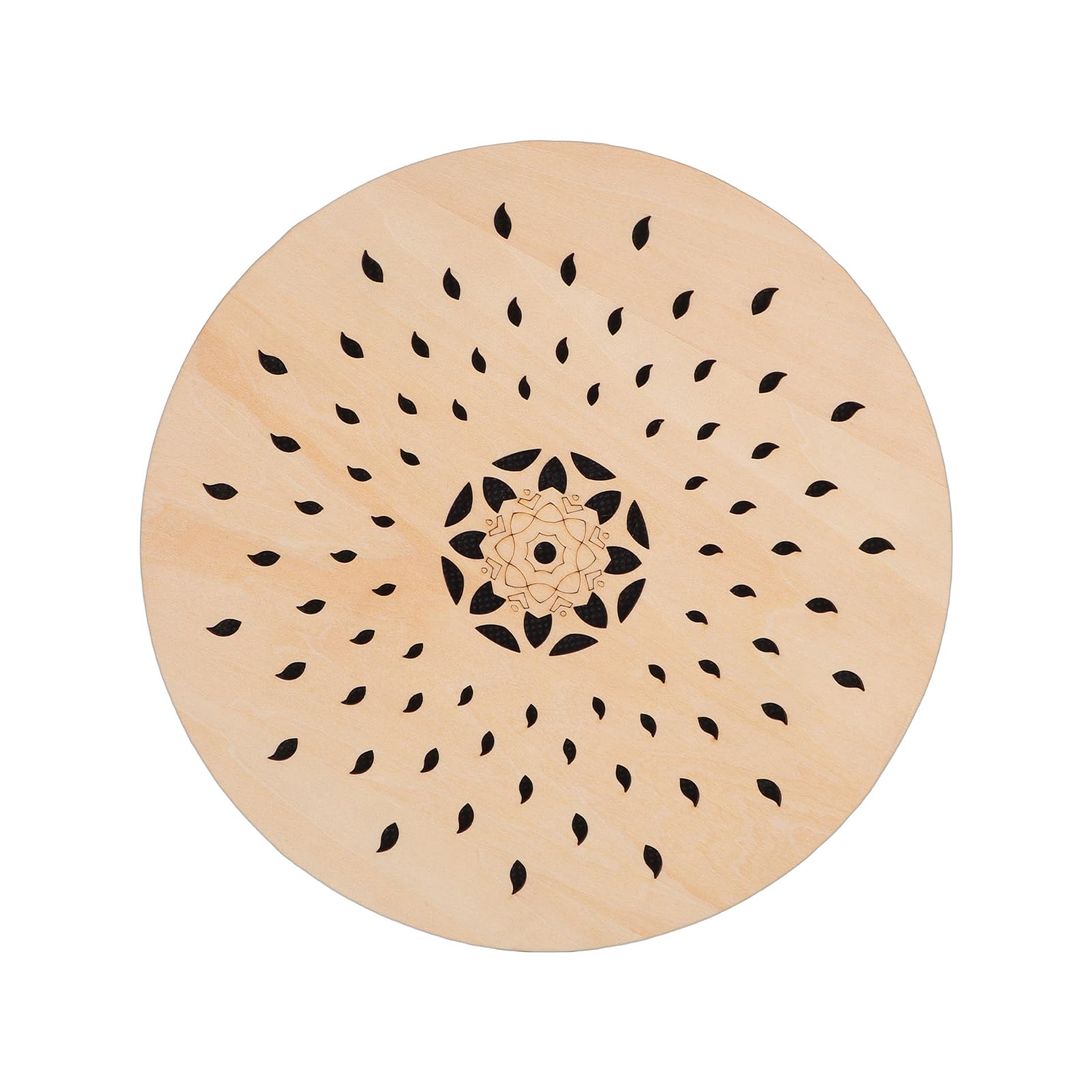 Tamburo a Mano Strumento a Percussione Etnico Legno di Pioppo Tamburo di bambù Musica Rilassante Suono Dell'acqua per Forniture per Feste Domestiche Portatile (Progettazione goccioline)