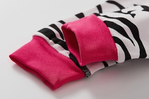 Miniatura 7 de Popshion Pijamas de sirena para niñas pequeñas, juego de 2 piezas, ropa de dormir 100% algodón, ropa para niños, pijamas estilo mariquita