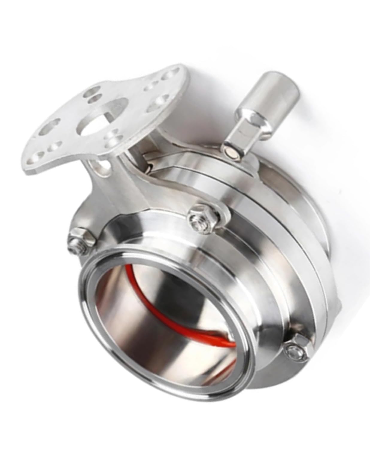 1 Inch Stainless Steel 304 Sanitary Valve with Tri Clamp, 50.5mm OD, Silicone Sealing