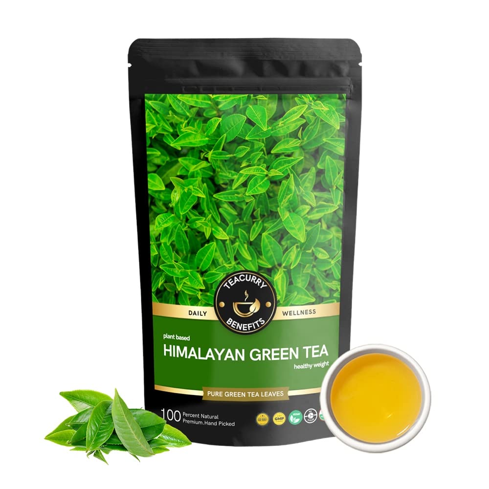 TEACURRY Himalayan Green Tea (200 Grams,400 Cups) Helps with Weight