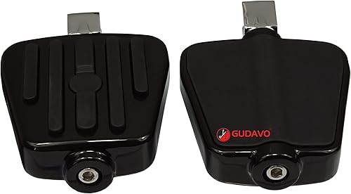 Miniatura 28 de Estriberas de aluminio cromado para motocicleta con soportes compatibles con Honda VT Shade 600 DELUXE/VLX 1996-2007 (GTW Chrome)