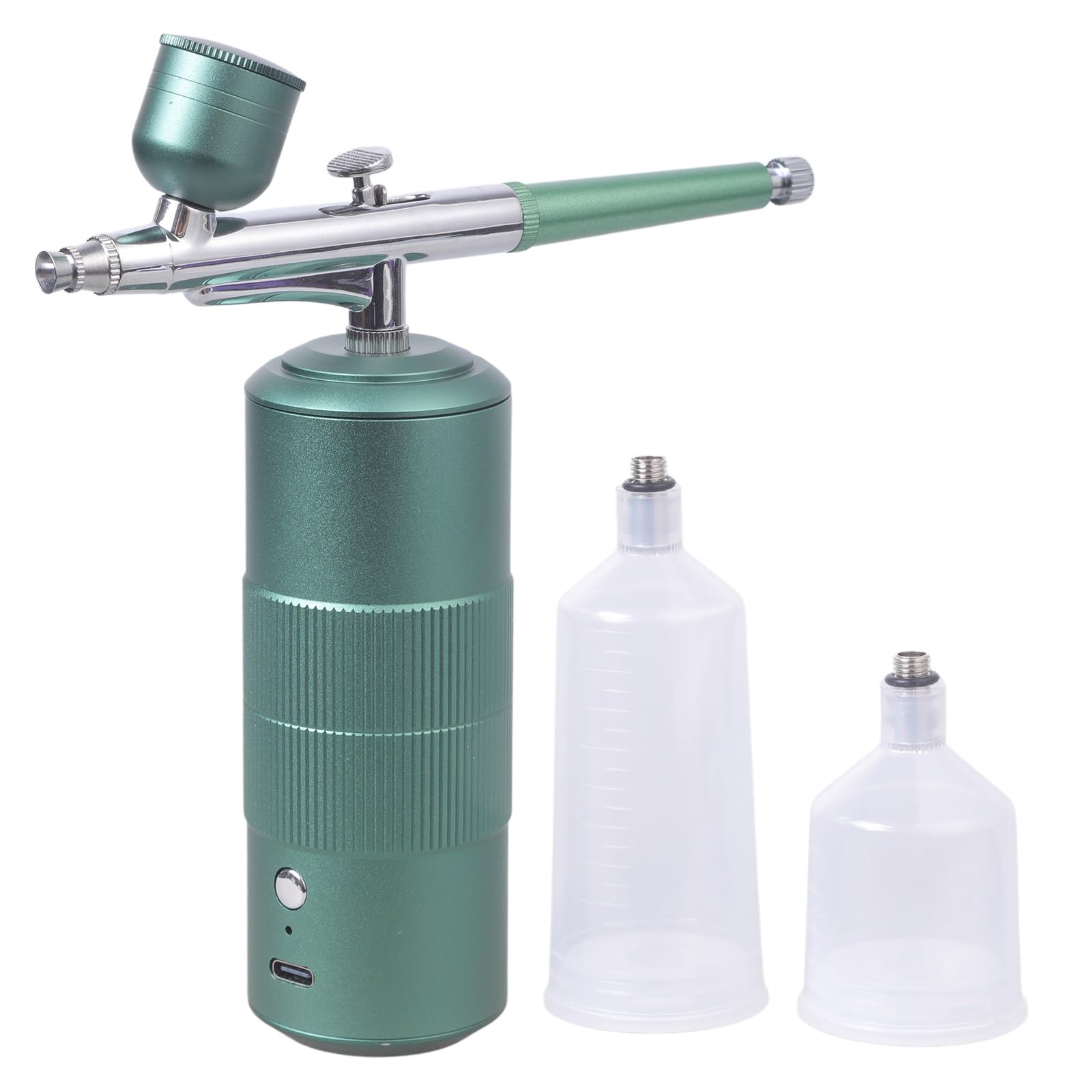 Jazuaiao Green Upgraded Makeup Machine Air Brush Sprayer Rechargeable Handheld Portable Cordless For Makeup Spray Professional Spray Set