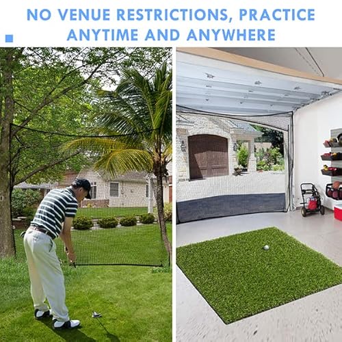 image for Amazgolf Golf Net,10x25Ft Golf Practice Net,Sports Practice Barrier Ne