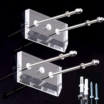 BUIYLV Skateboard Hanger 2 PCS Wall Mount Deck Rack for Skateboards Deck Display and Storage