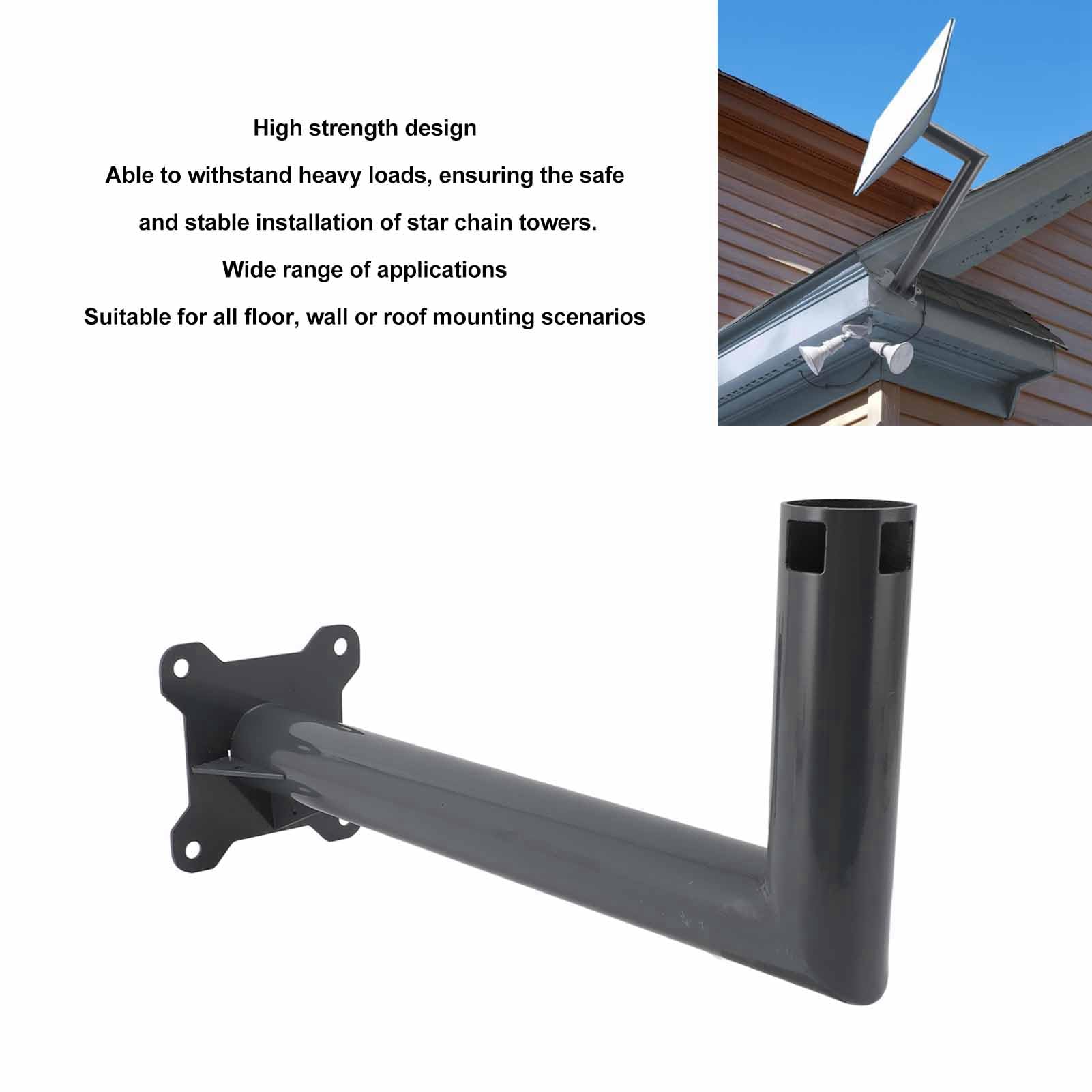 Supporto da tetto per Internet satellitare con struttura in lega di alluminio per una facile installazione su tetti e (XL 58 x 40 x 130 cm)