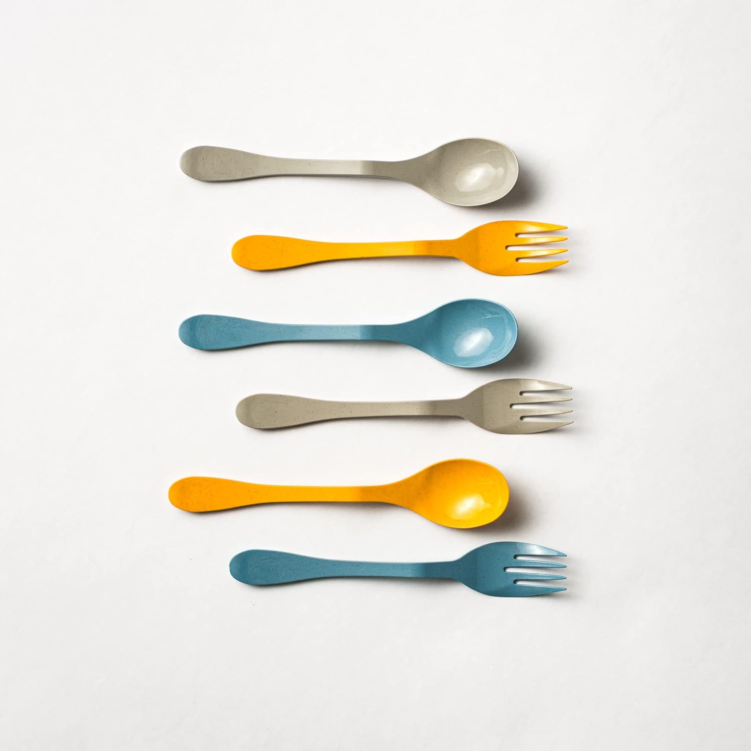 Knork Eco Spoon Plant Based Cutlery Bboo Reble Flatware Set, 12 Piece