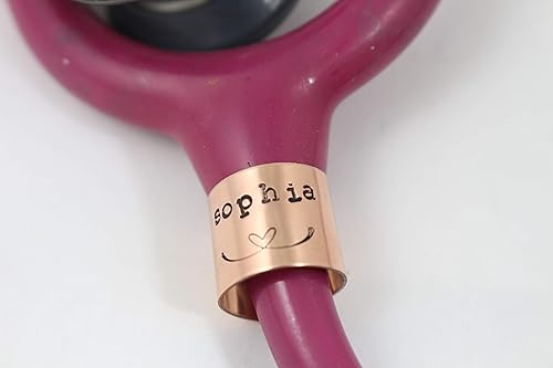 Miniatura 3 de Etiqueta de identificación de estetoscopio  Anillo  Littmann  Charm  Etiqueta de nombre personalizada  Regalo de graduación de enfermera