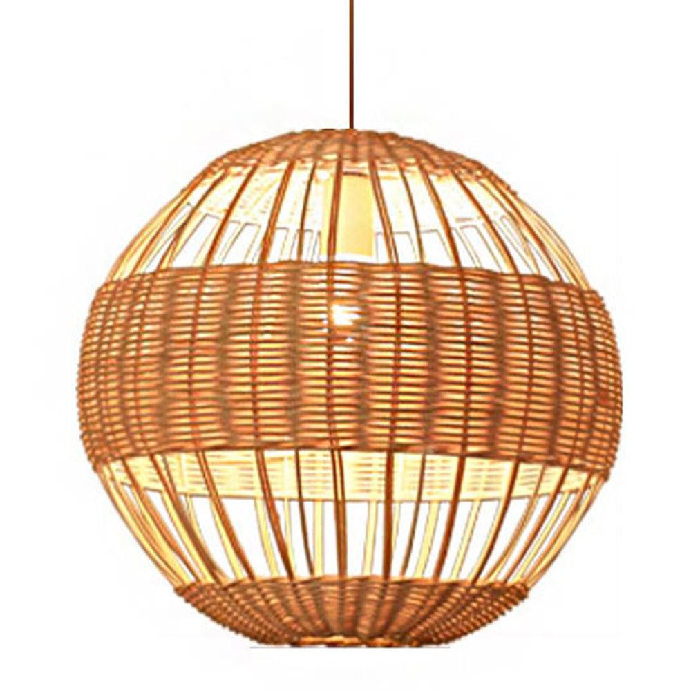 Luminaires suspendus boule ronde en rotin tressé à la main de qualité