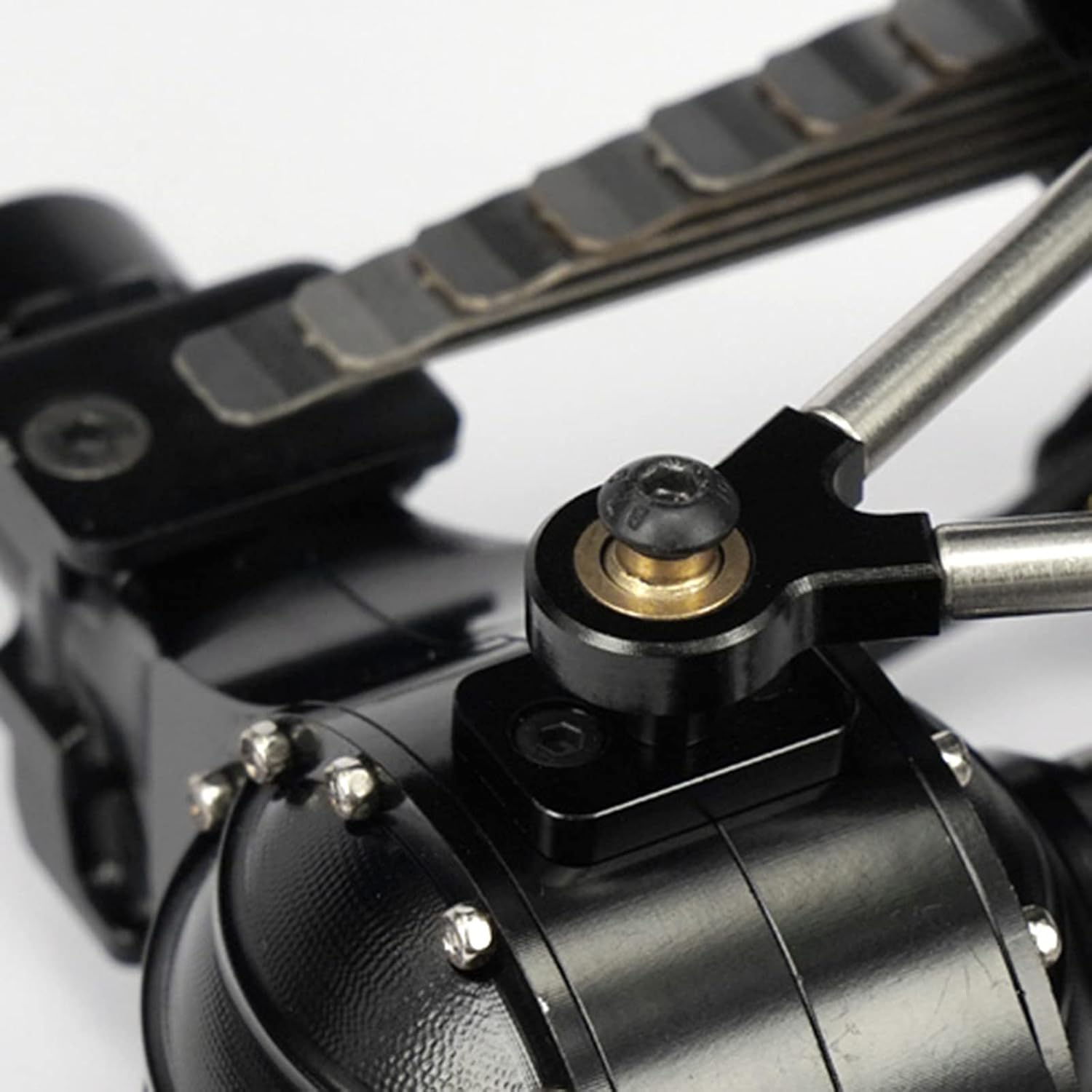 SHEAWA Parts & Accessories RC Car LESU Metal Rear Suspension Set for 1/14 Tamiya/King Hauler RC Truck Axles DIY Model