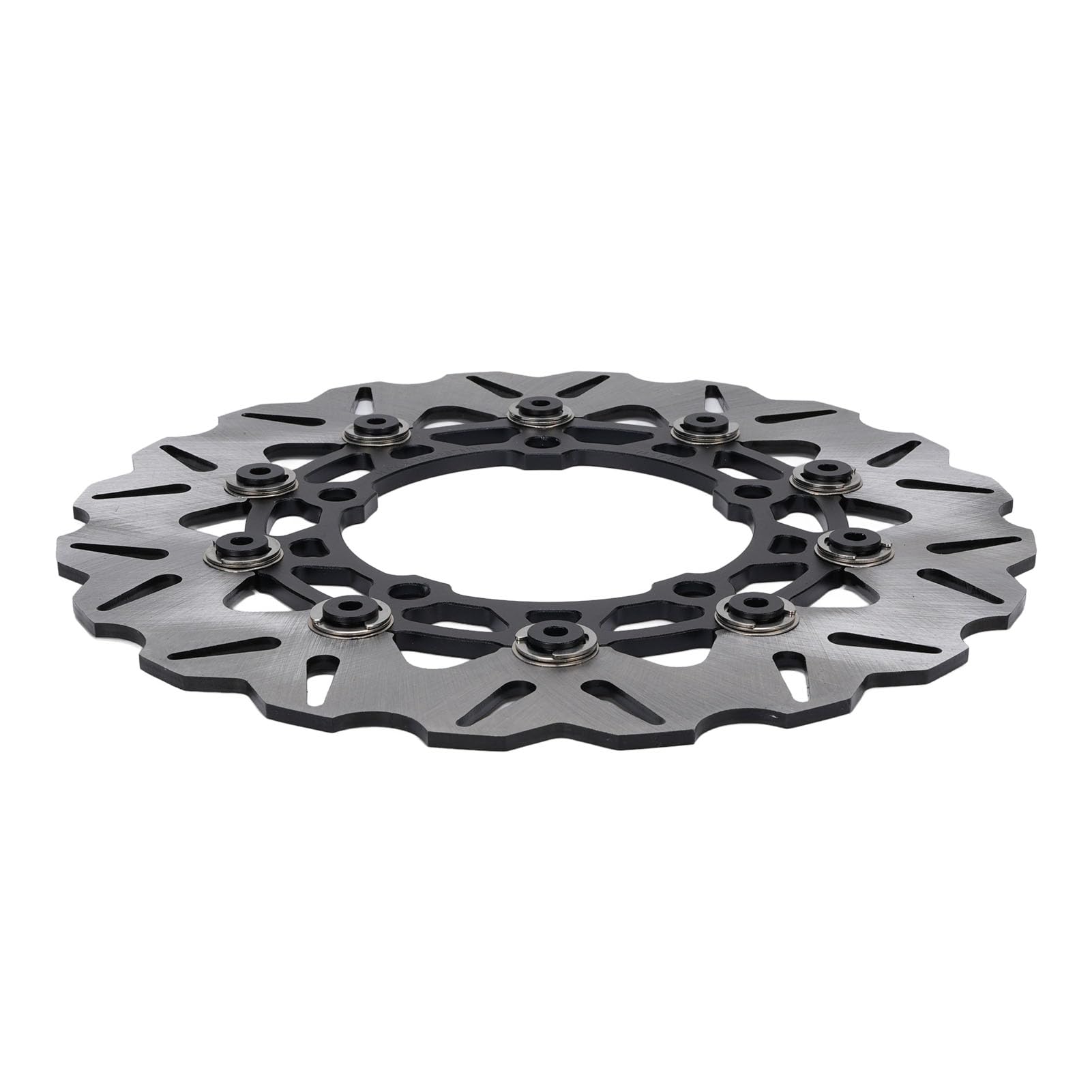 Ausla Disco Freno Anteriore per Moto, Diametro 300mm, Disco Freno Flottante in Acciaio Inossidabile CNC per ADV350 2017 2025 (BLACK)