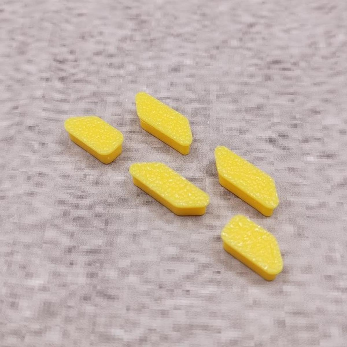 ULEIVA Replacement Buttons 5 x Yellow Button Compatible with Garmin Edge 520 GPS Button Cyclocomputer Replacement Part for Repair (Yellow)
