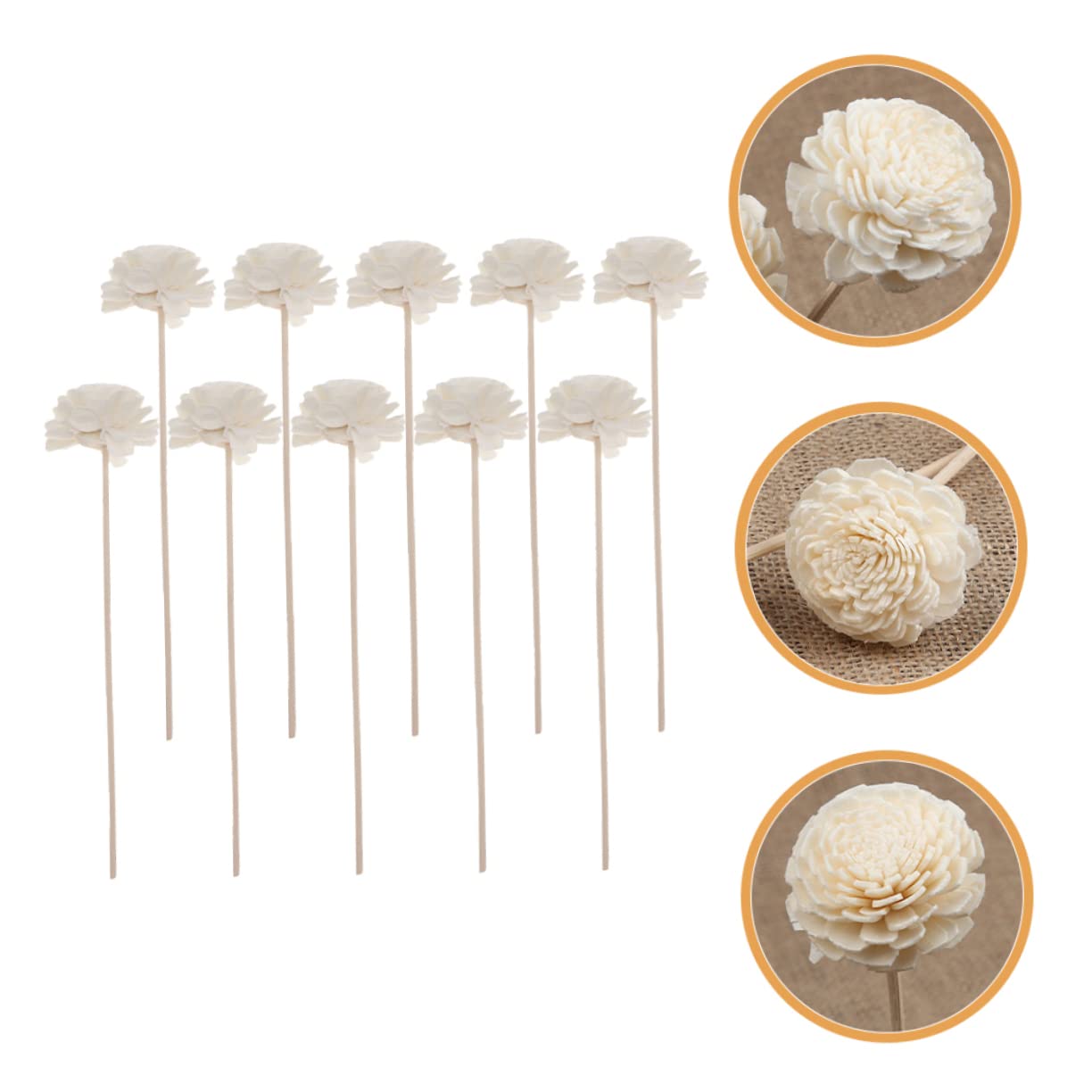 PRETYZOOM 50stücke Rattan Diffuser Sticks Für Aromatherapie Duftstäbchen Für Ätherische Öle Natürliche Raumdüfte Ergänzung Für Zuhause Büro Und Yoga-räume