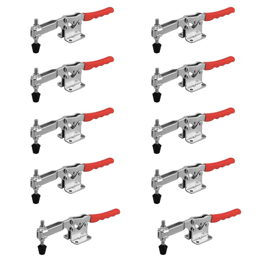 (10 Pack) 750LB U-BAR FLG BASE HORIZONTAL HOLD-DOWN CLAMP