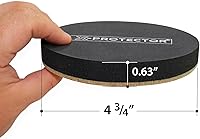 Vista 2 de Deslizadores de muebles de fieltro para pisos de madera dura, 8 deslizadores de muebles de 4 3/4 pulgadas, deslizadores de fieltro resistentes
