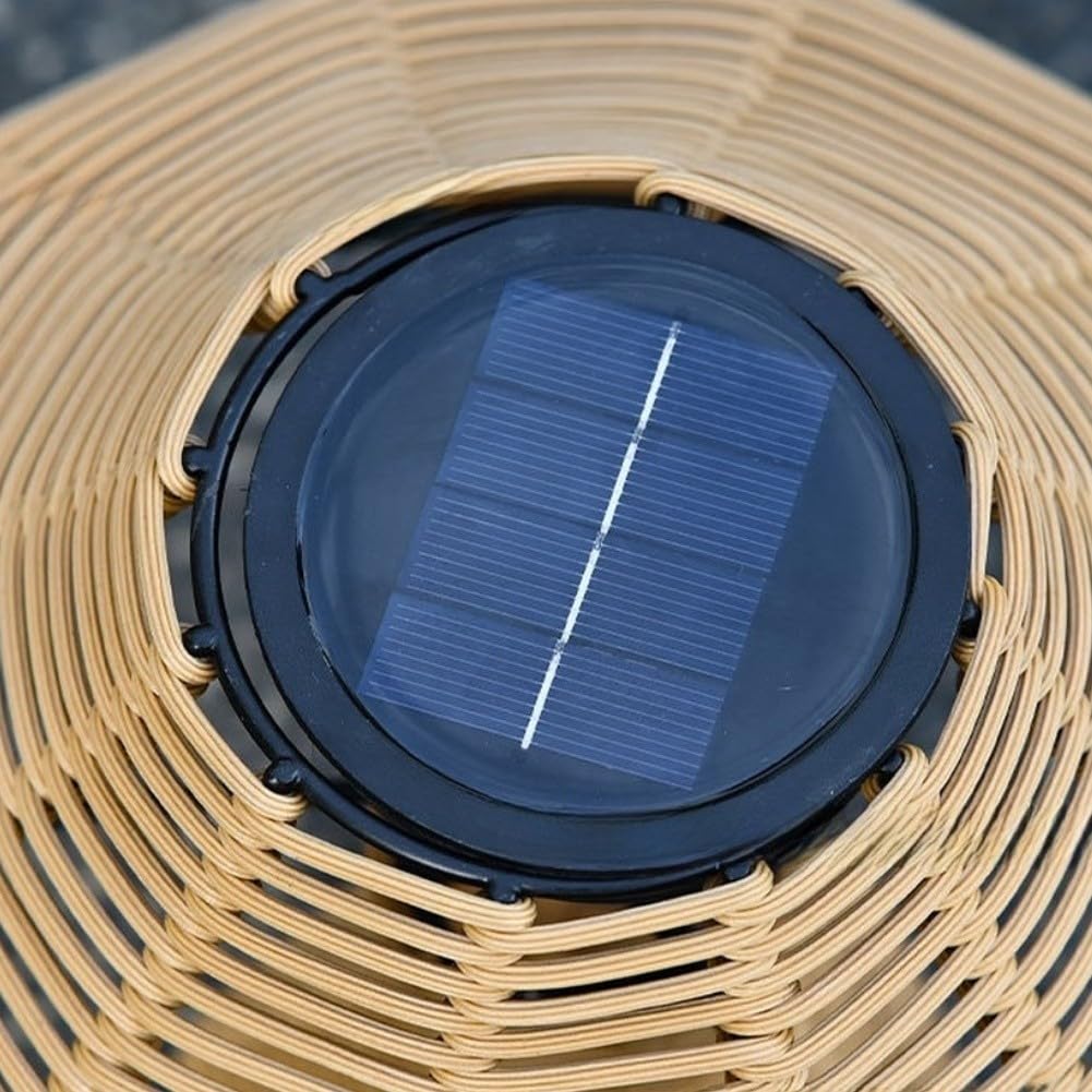 per lampada per solare a in Rattan per Giardino Impermeabile