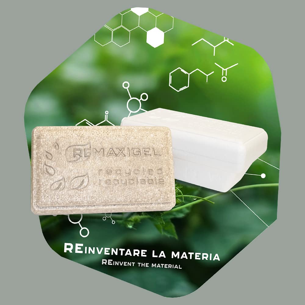 Lucgel Etibox Etichette Adesive Bianche per Vaschette Gelato, Rotolo da 200 Pezzi