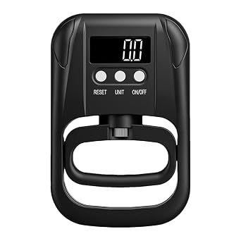 Digital Grip Strength Tester, Electronic Hand Dynamometer Up to 265 Lbs 120 Kg, Palm Exerciser & Stamina Training Tool, Ideal for Adults, Students, Athletes & Rehab Assessment