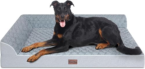 Miniatura 1 de Chez Paw Cama ortopédica para perros extra grandes, camas para perros XL con cómodos refuerzos, cama impermeable extragrande para perros con funda