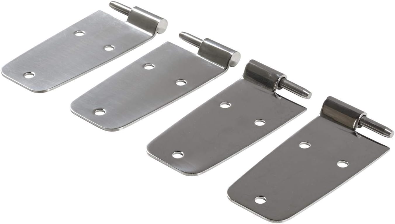 Smittybilt 7420 Door Hinge Set, 76-93 CJ/YJ Full Doors Stainless - Set of 4