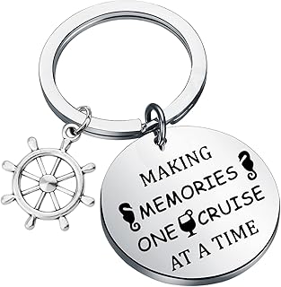 FOTAP Girls Trip Gift Cruise Vacation Gift Girls Gone Cruising Gift Nautical Gift Making Memories One Cruise Keychain