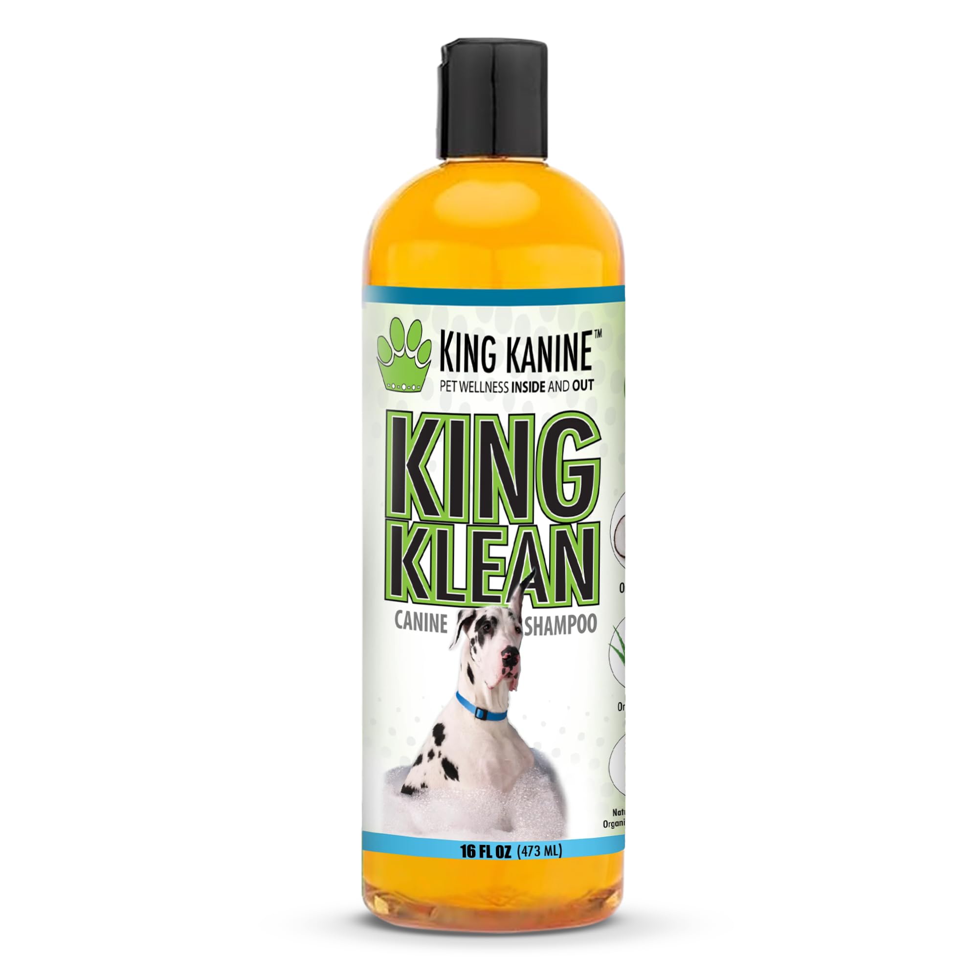 Natural Organic Pet Shampoo - Reduce Shedding & Soften Coat With Coconut Oil, Olive Oil, Jojoba Oil, Lemongrass, Aloe Vera,
